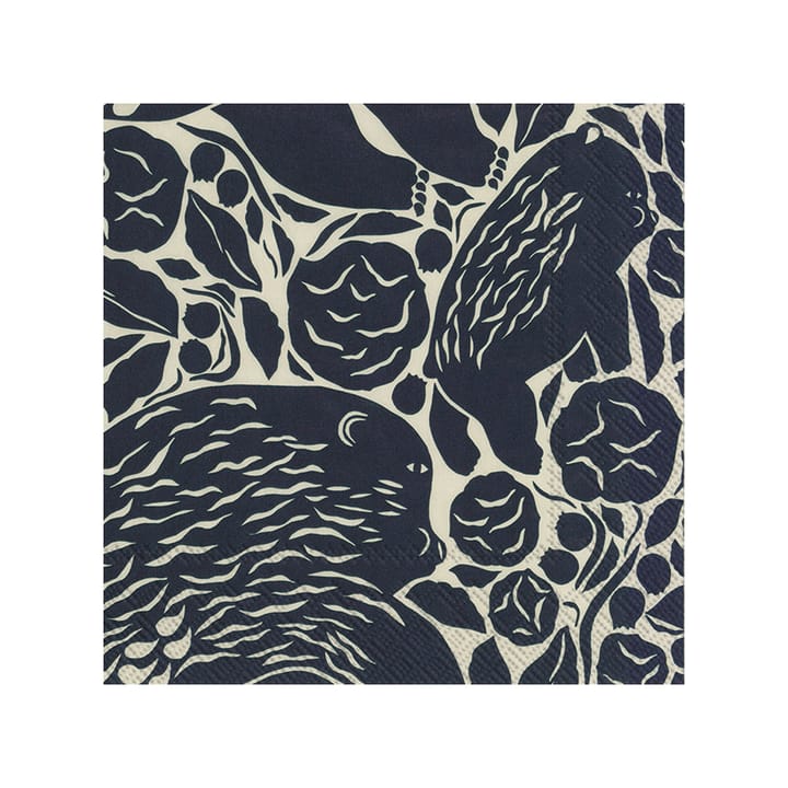 Karhuemo Serviette 20er Pack - Linen-Black - Marimekko