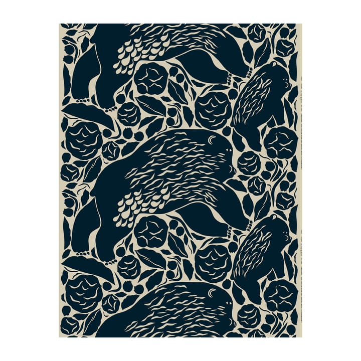 Karhuemo Stoff Baumwolle-Leinen - Dunkelblau - Marimekko