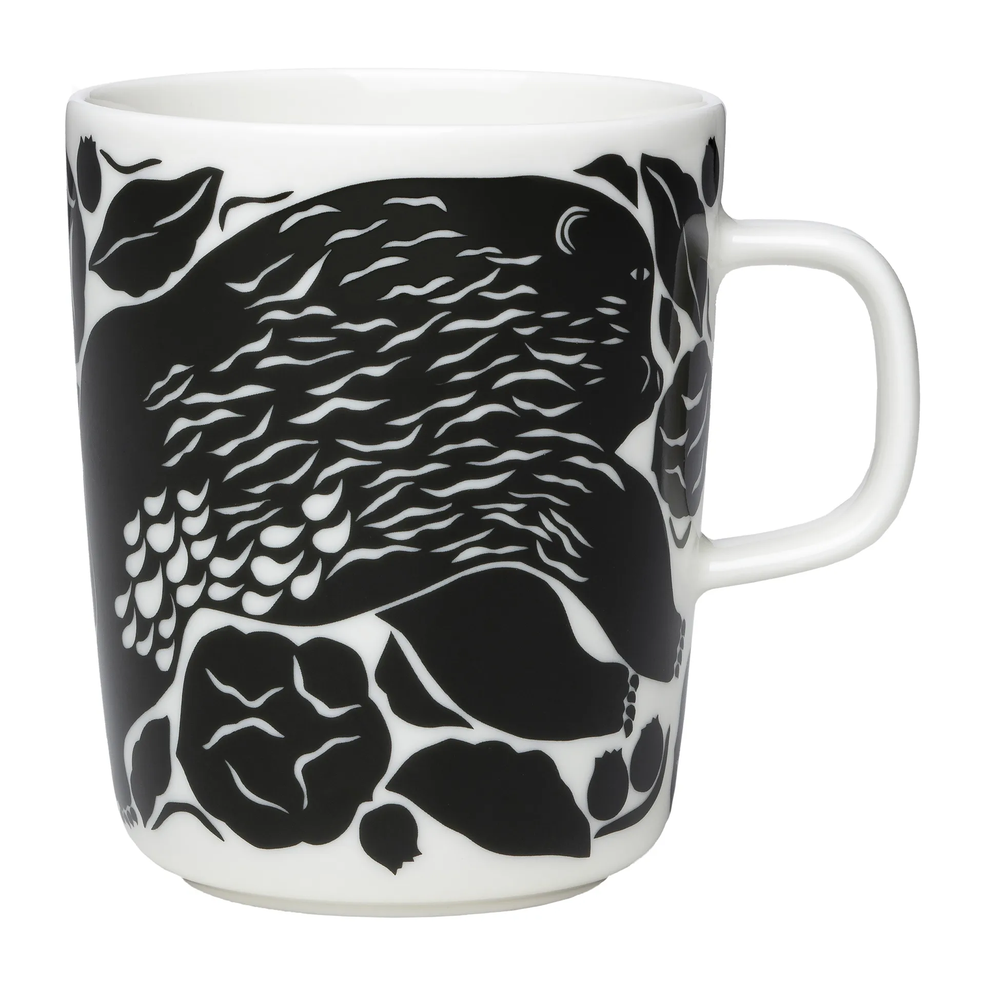 Karhuemo Tasse 2,5dl, Weiß-dunkelgrün Marimekko