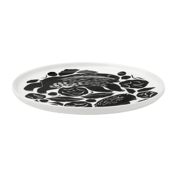 Karhuemo Teller Ø20cm - Weiß-dunkelgrün - Marimekko