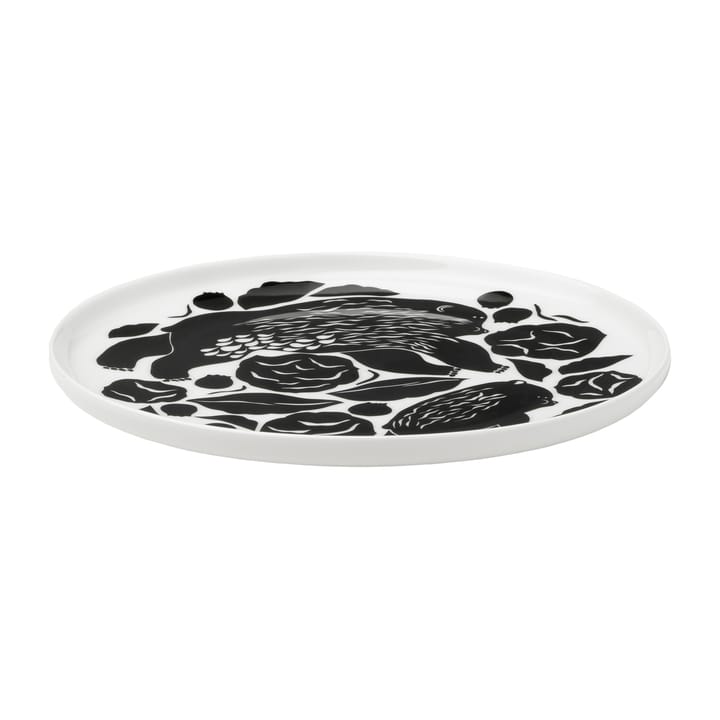 Karhuemo Teller Ø20cm, Weiß-dunkelgrün Marimekko