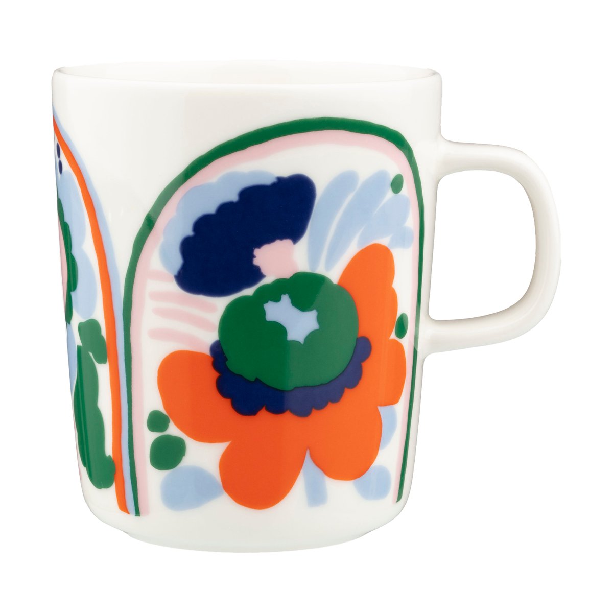 Marimekko Karuselli Tasse 25 cl White-light blue-orange