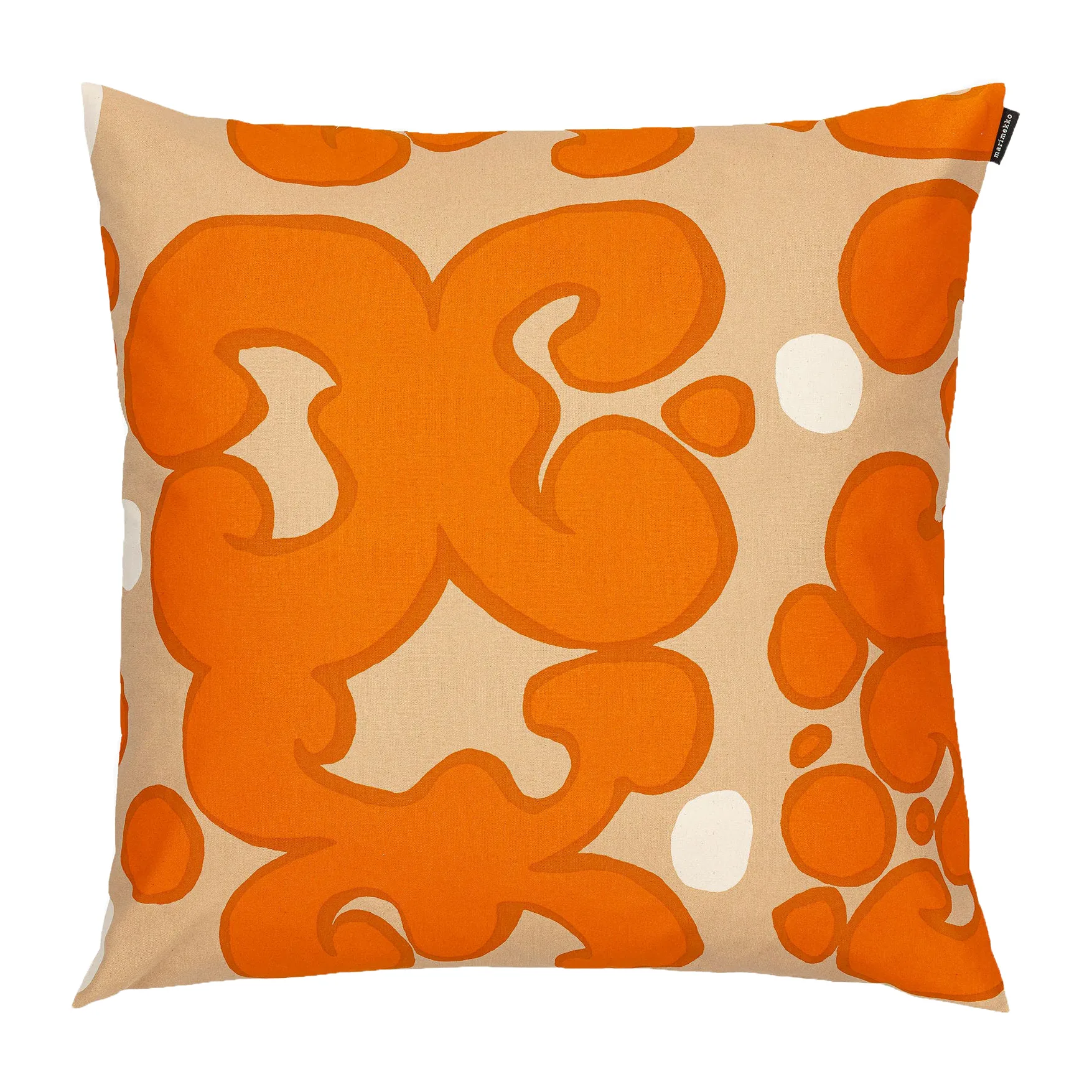 Keidas Kissenbezug 50 x 50cm, Beige-orange-weiß Marimekko