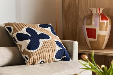 Kevätkiuru Kissen 60 x 60 cm - Beige-Dunkelblau - Marimekko