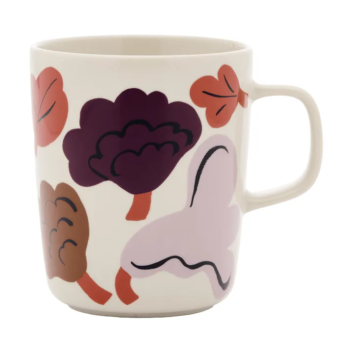 Kukasta Kukkaan Becher - Steingut-Plum-Bronze-Terrakotta 25 cl - Marimekko
