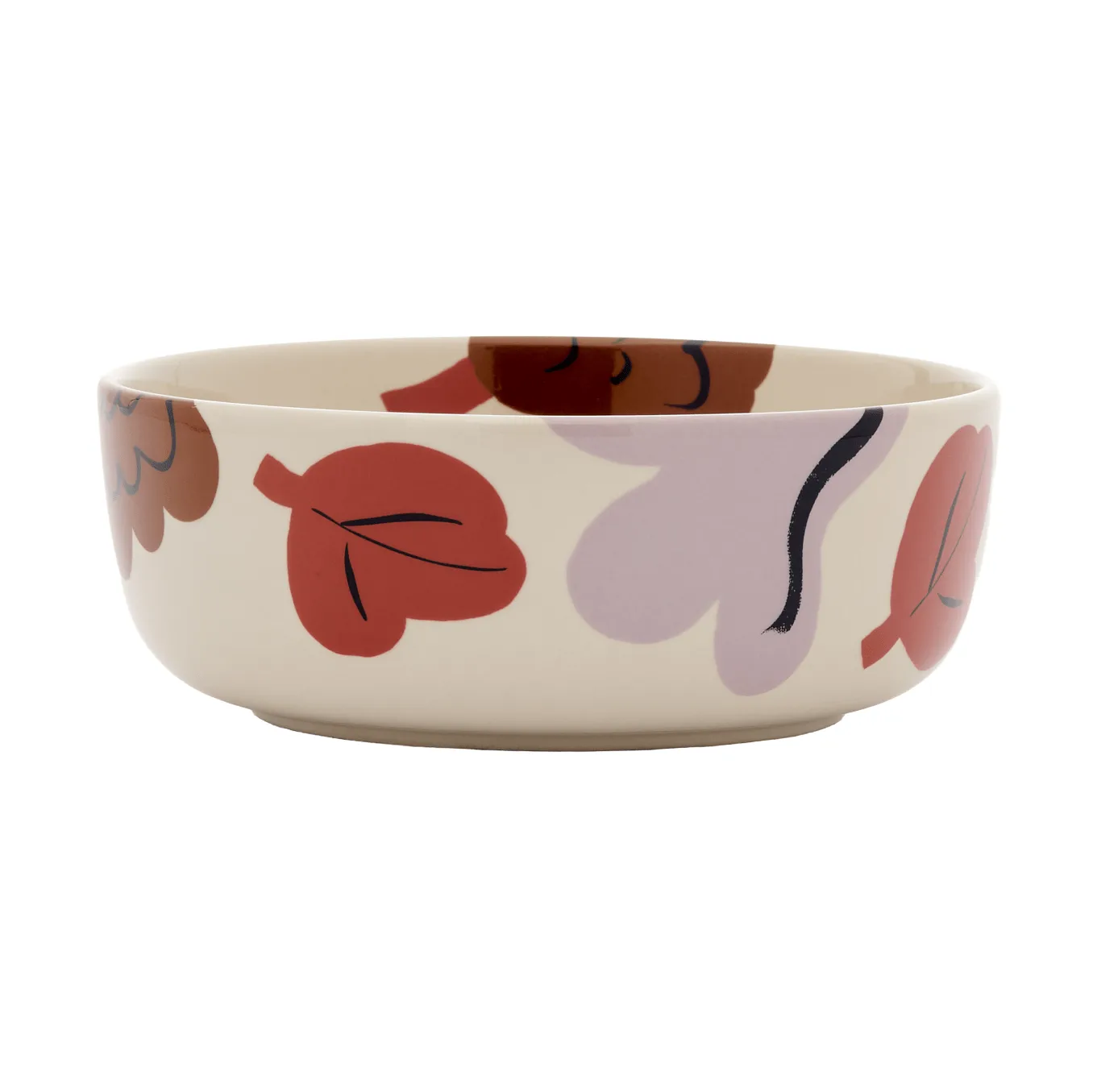 Kukasta Kukkaan Schale, Stoneware-plum-bronze-terracotta, 40 cl Marimekko