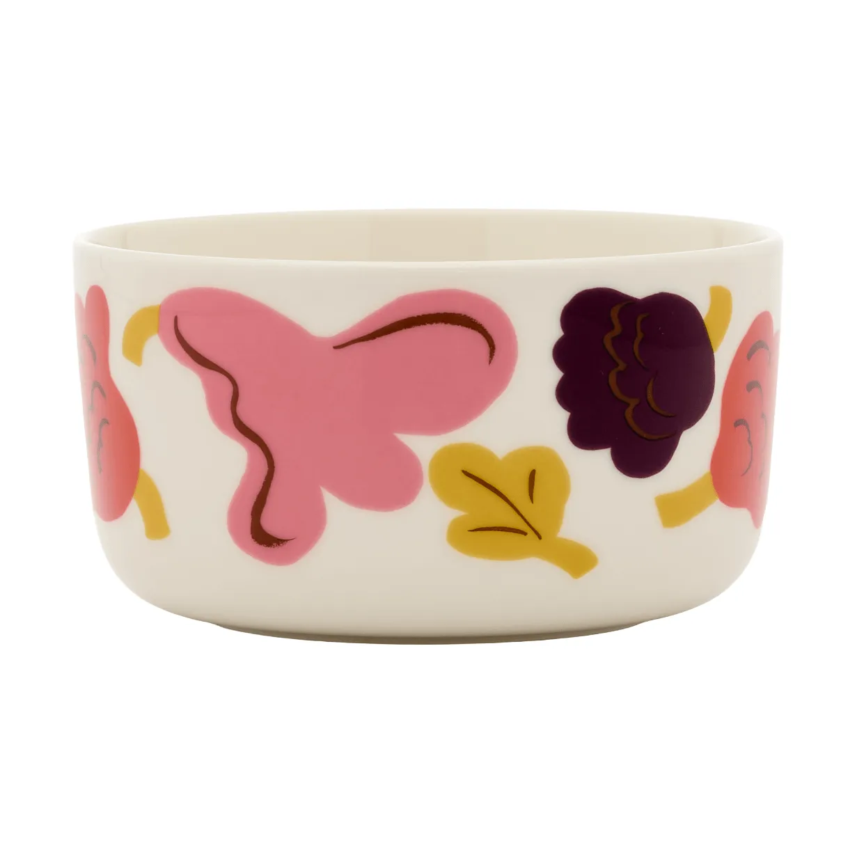 Kukasta Kukkaan Schale, White-pink-terrac-plum, 50 cl Marimekko