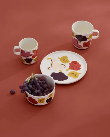 Kukasta Kukkaan Schale - White-pink-terrac-plum, 50 cl - Marimekko