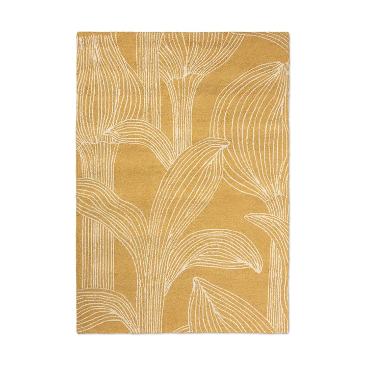 Kukat puhkeavat matte Outdoor - Straw, 140x200 cm - Marimekko