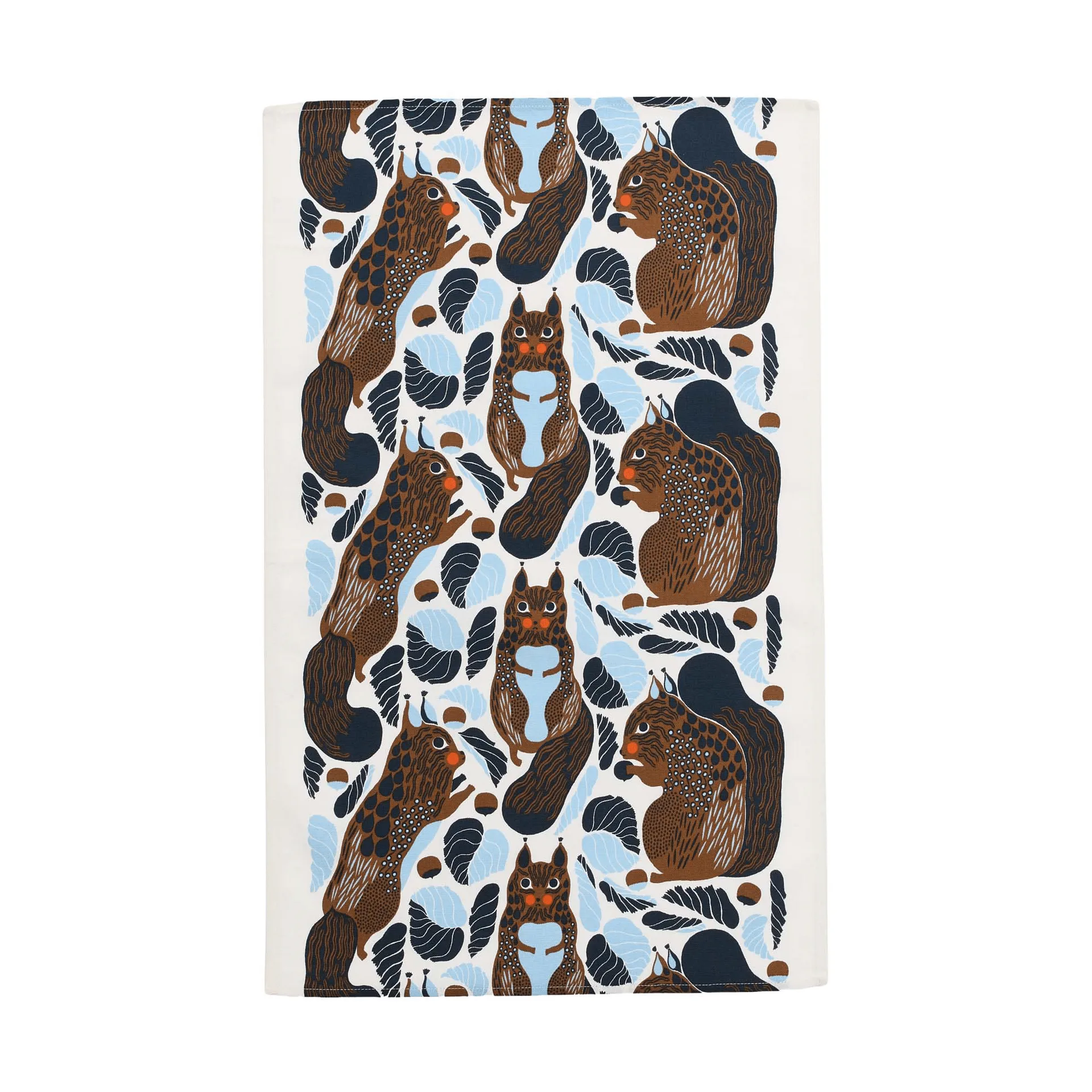 Kurre Geschirrtuch 43x70 cm, Weiß-Hellblau-Toffee Marimekko