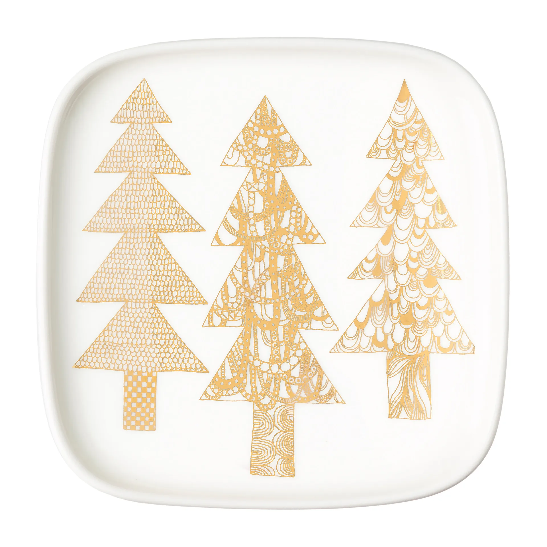 Kuusikossa Teller 10 x 10cm, Weiß-gold Marimekko