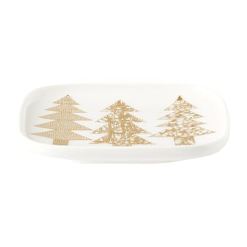 Kuusikossa Teller 10 x 10cm - Weiß-gold - Marimekko