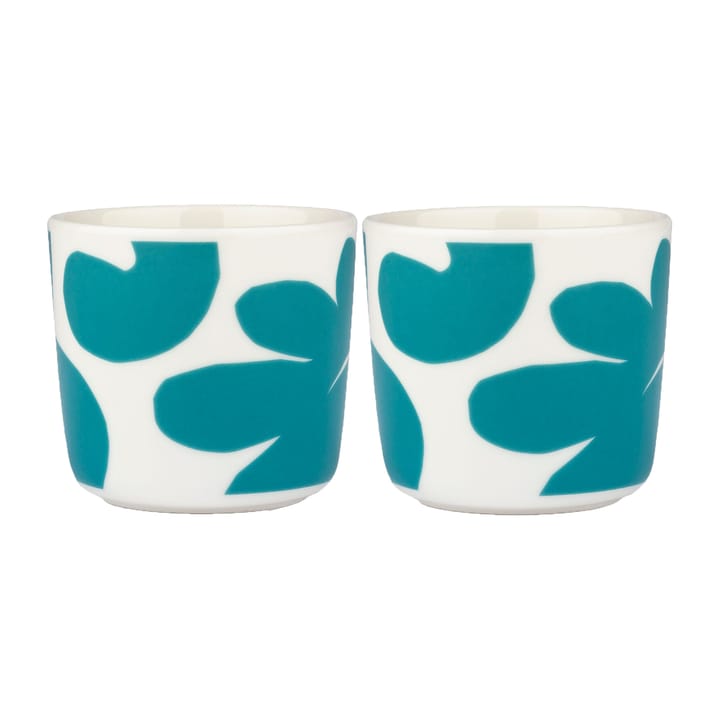 Leikko Kafeebecher 20cl 2er Pack - Weiß-türkis - Marimekko