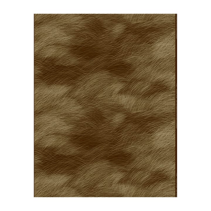 Lepo Stoff satin - Dunkelbraun-gold - Marimekko