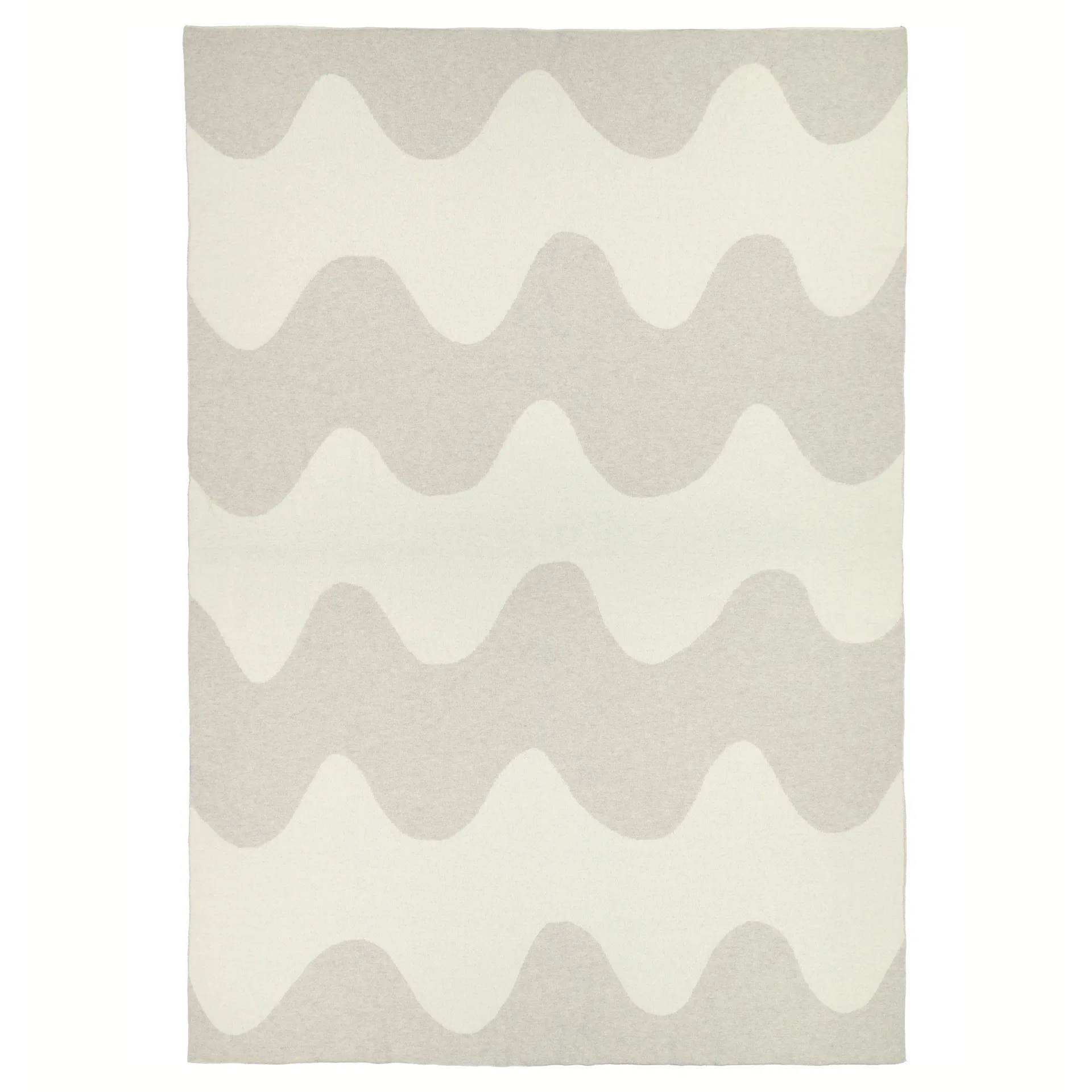 Lokki Decke gestickt 130 x 180cm, Beige-weiß Marimekko