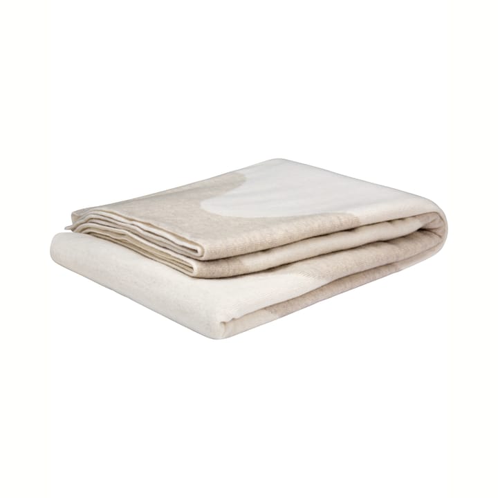 Lokki Decke gestickt 130 x 180cm, Beige-weiß Marimekko