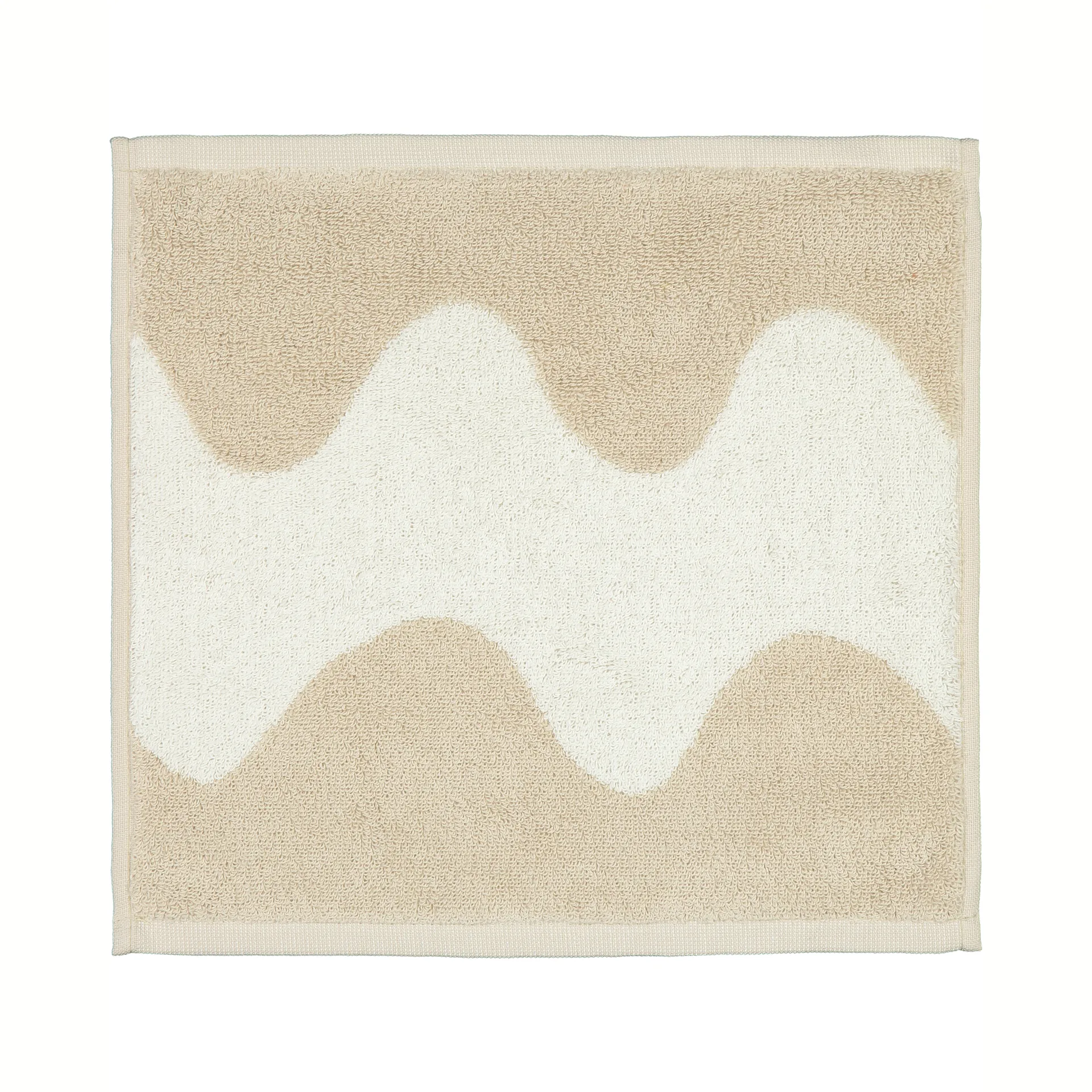 Lokki Handtuch beige-weiß, 30 x 30cm Marimekko