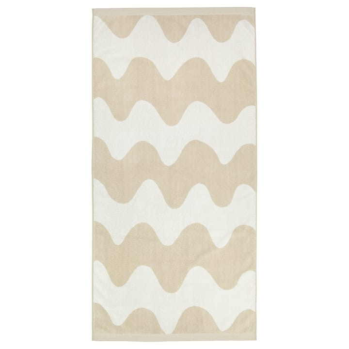 Lokki Handtuch beige-weiß - 70 x 140cm - Marimekko