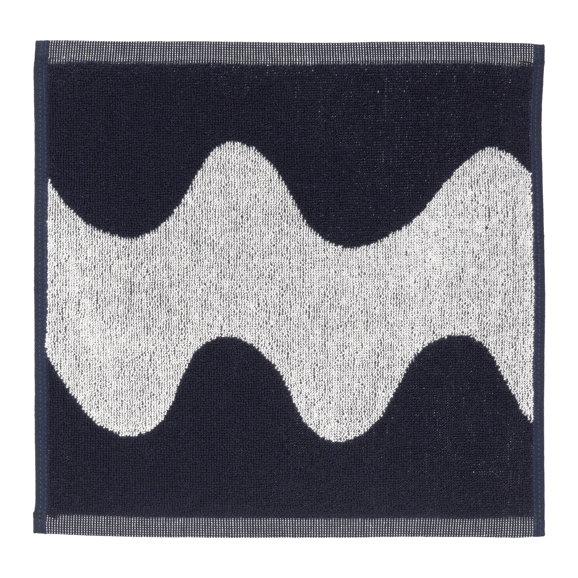 Lokki Handtuch dunkelblau-weiß, 30 x 30cm Marimekko