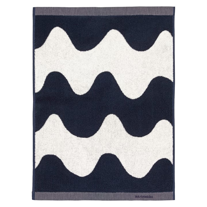 Lokki Handtuch dunkelblau-weiß - 50 x 70cm - Marimekko