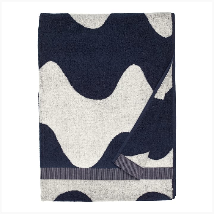 Lokki Handtuch dunkelblau-weiß, 70 x 140cm Marimekko