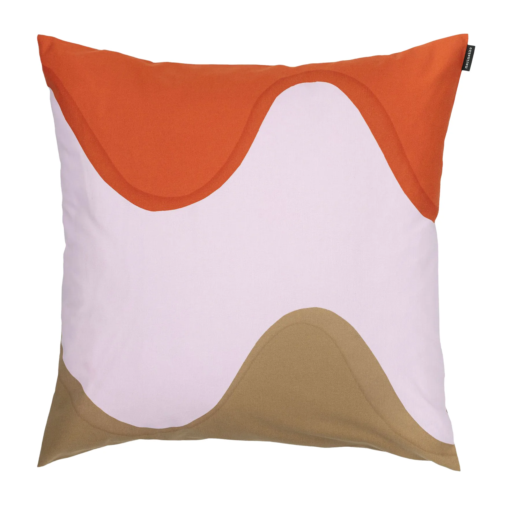 Lokki Kissenbezug 50 x 50cm, Rot -braun-grün Marimekko