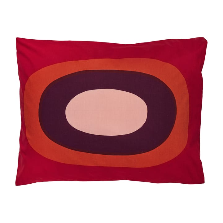 Melooni Kissenbezug 60 x 50cm - Rot-braun-lila - Marimekko