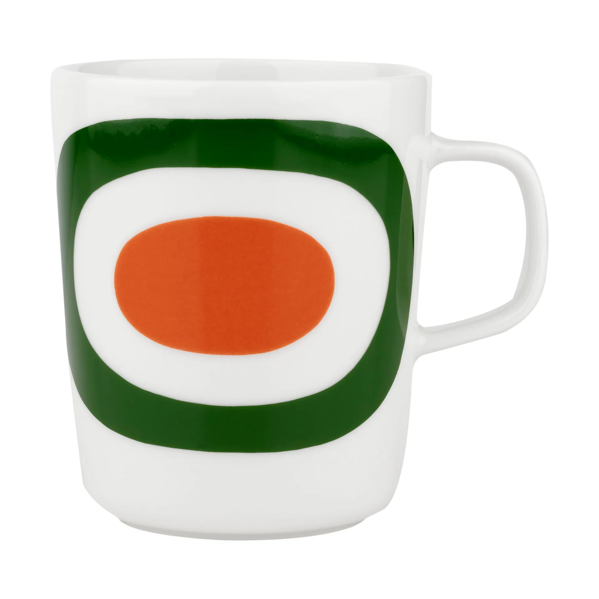 Melooni Tasse 25 cl, White-Green-Orange Marimekko