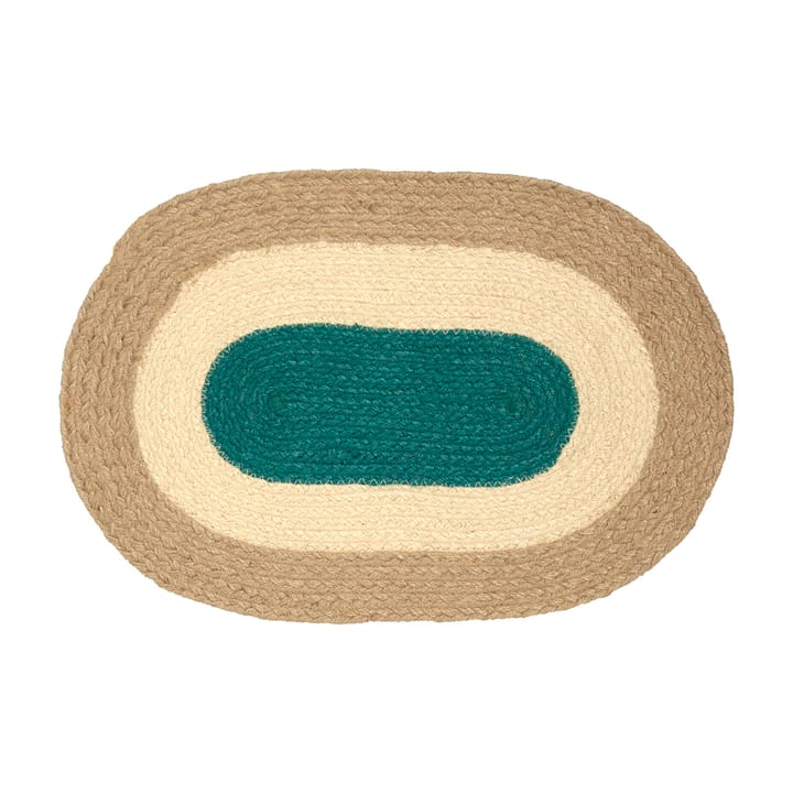 Melooni Tischsets oval Jute - Beige-grün - Marimekko