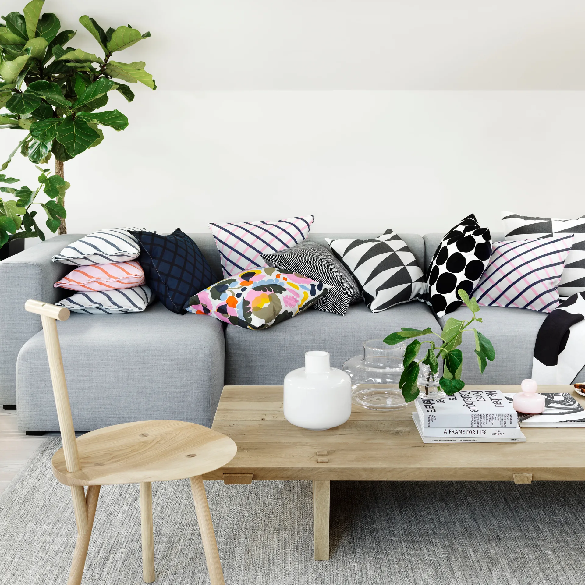 Ming Vase, Weiß Marimekko