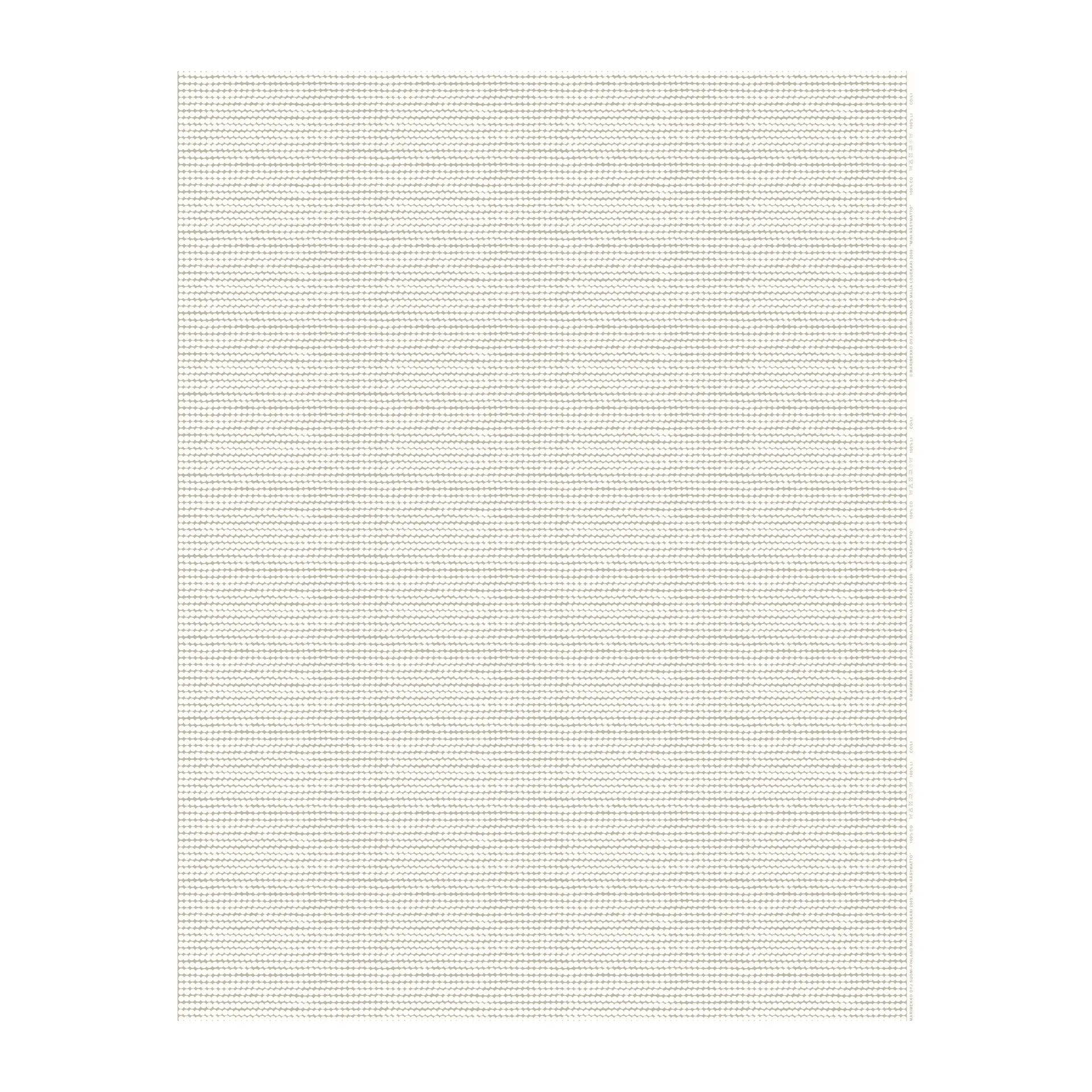 Mini Räsymatto Baumwollstoff, Beige-weiß Marimekko