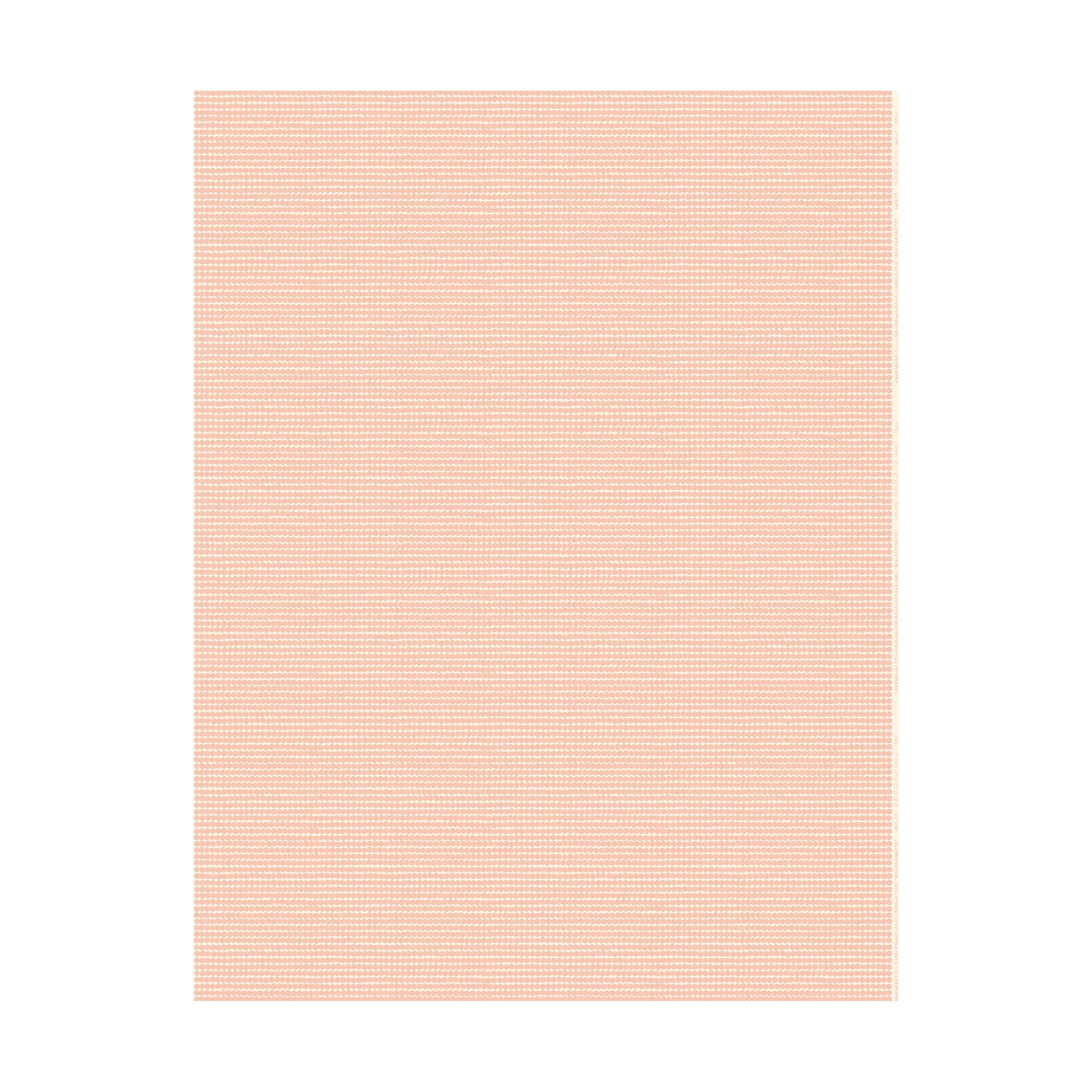 Mini Räsymatto Wachstuch, Cotton-peach Marimekko