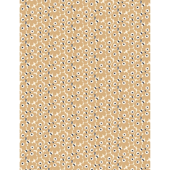 Mini-Unikko Stoff, Naturweiß-beige-blau Marimekko