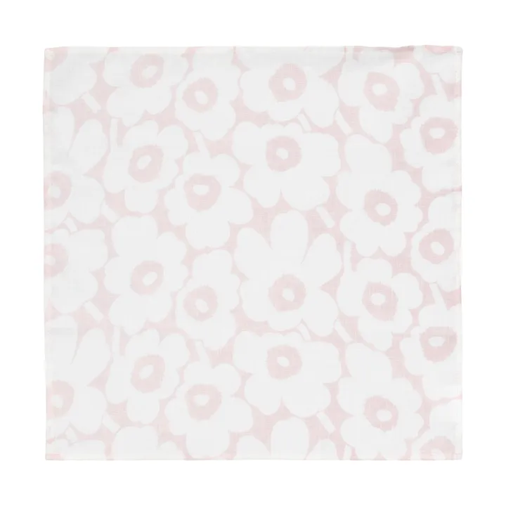 Mini unikko Stoffserviette 43x43 cm - White-pink - Marimekko