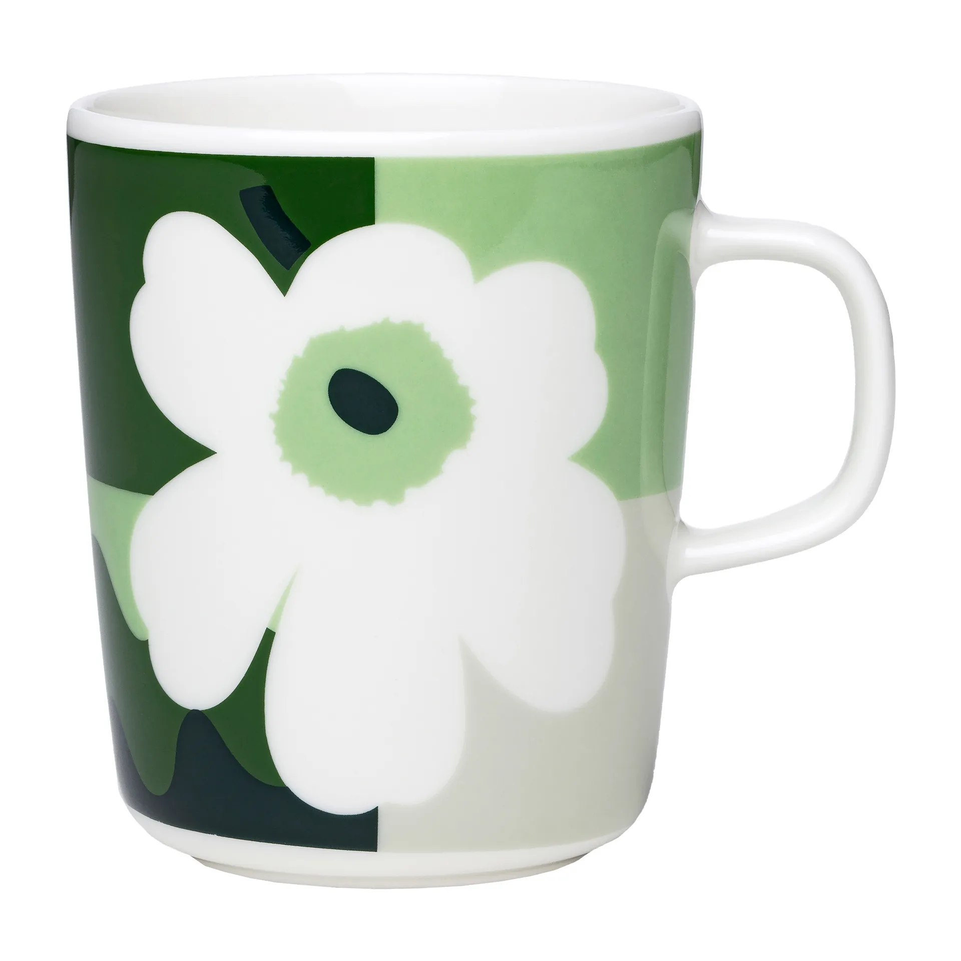 MM Co-Created Tasse 25cl, Weiß-grün-schwarz Marimekko