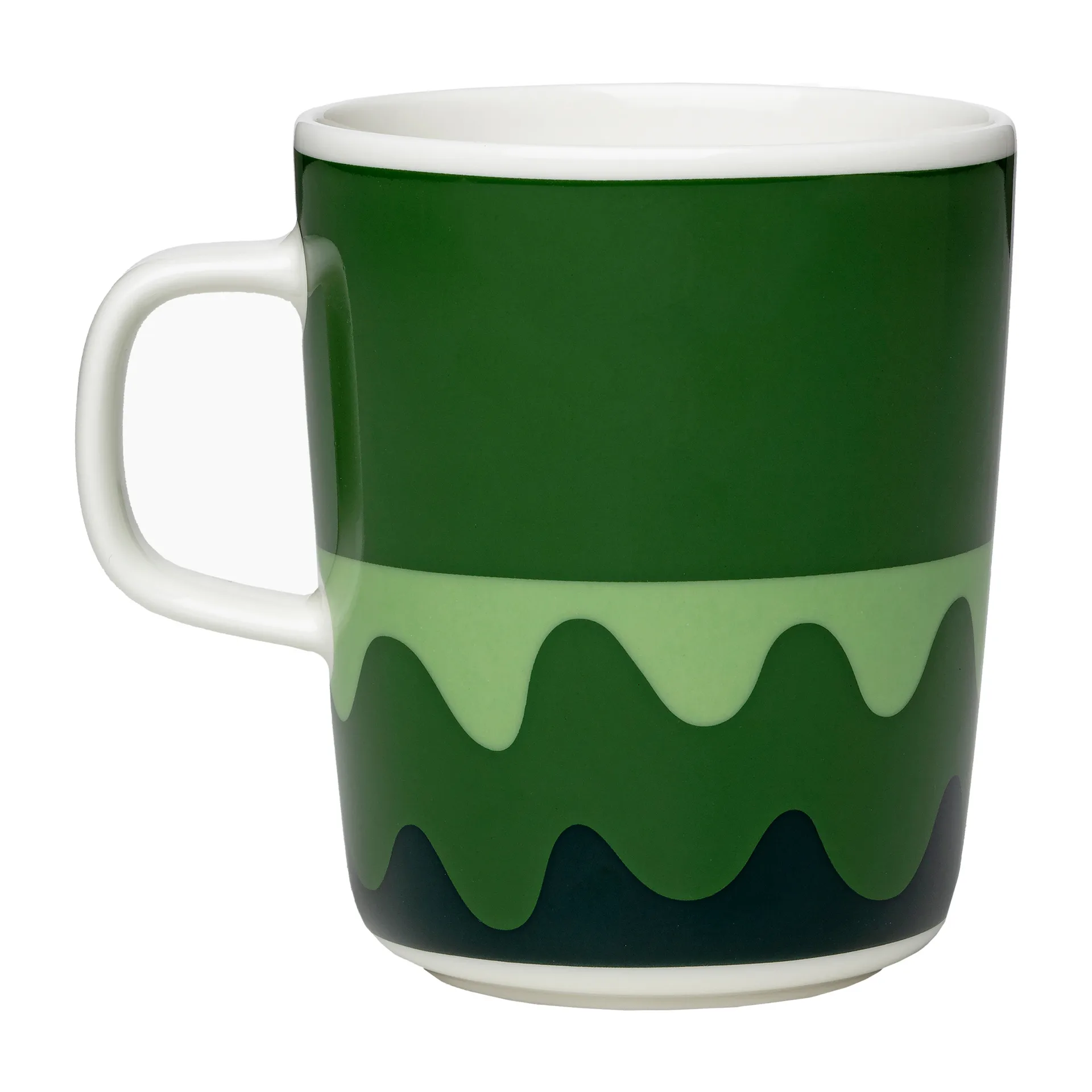 MM Co-Created Tasse 25cl, Weiß-grün-schwarz Marimekko