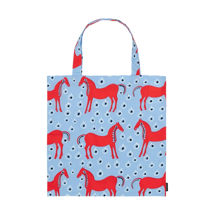 Musta Tamma Tasche 44x43 cm - Light blue-red-black - Marimekko