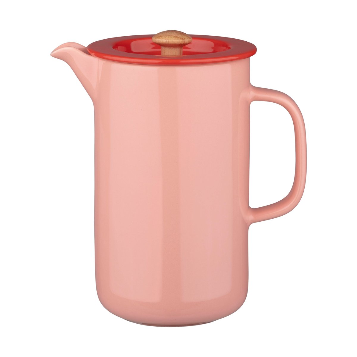 Marimekko Oiva French Press Salmon red-tomato red