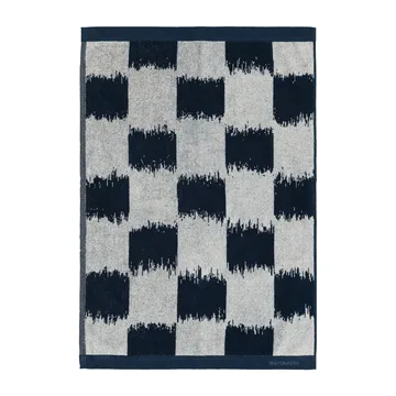 Ostjakki Handtuch dark blue-off white - 50 x 70cm - Marimekko