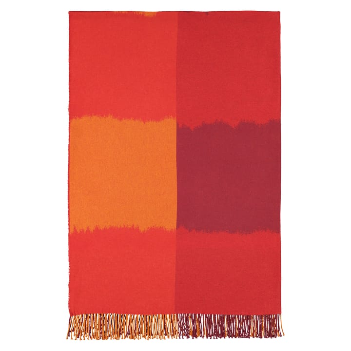 Ostjakki Wolldecke 120 x 185cm - Rot -orange-braun - Marimekko