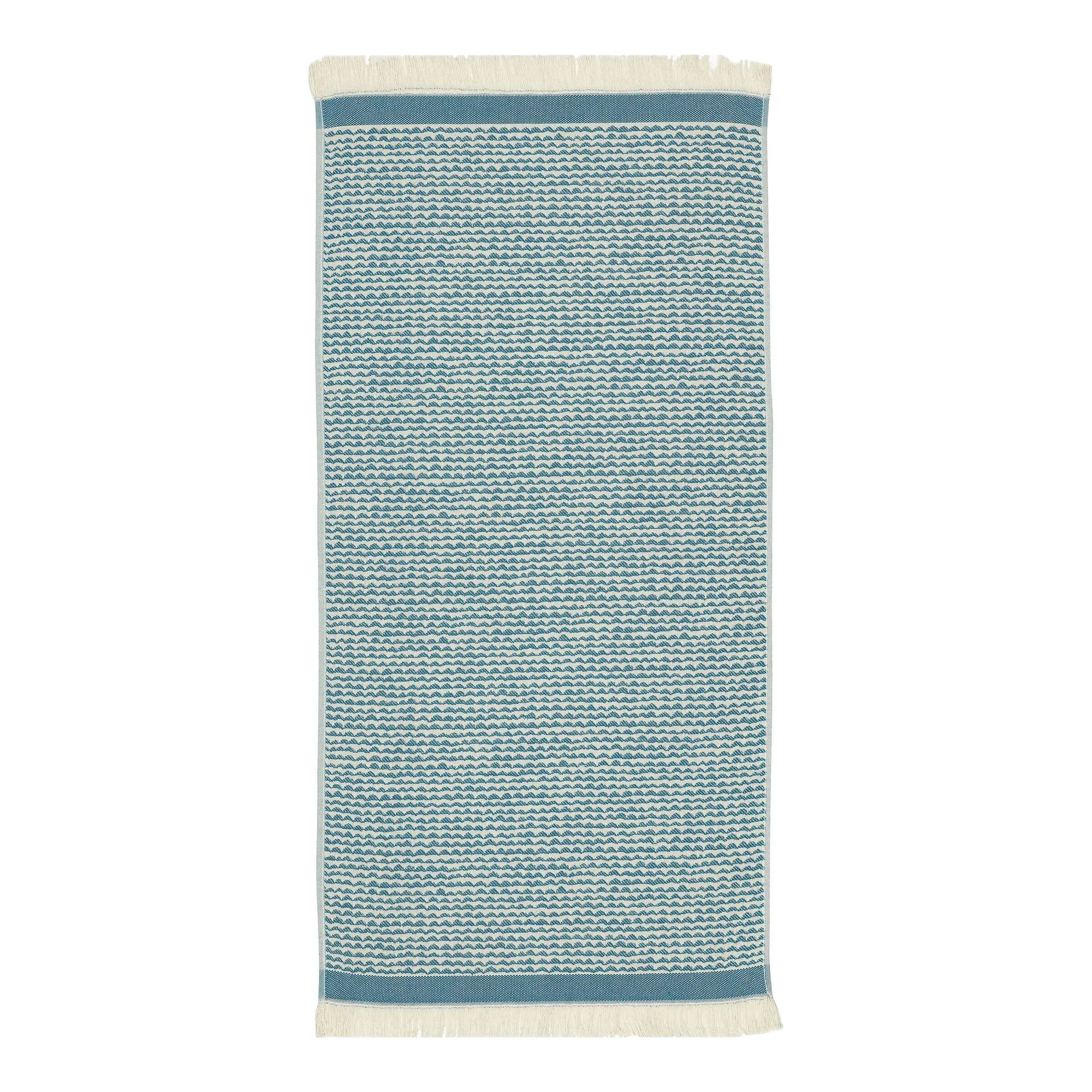 Papajo Handtuch off white-türkis, 50 x 100cm Marimekko