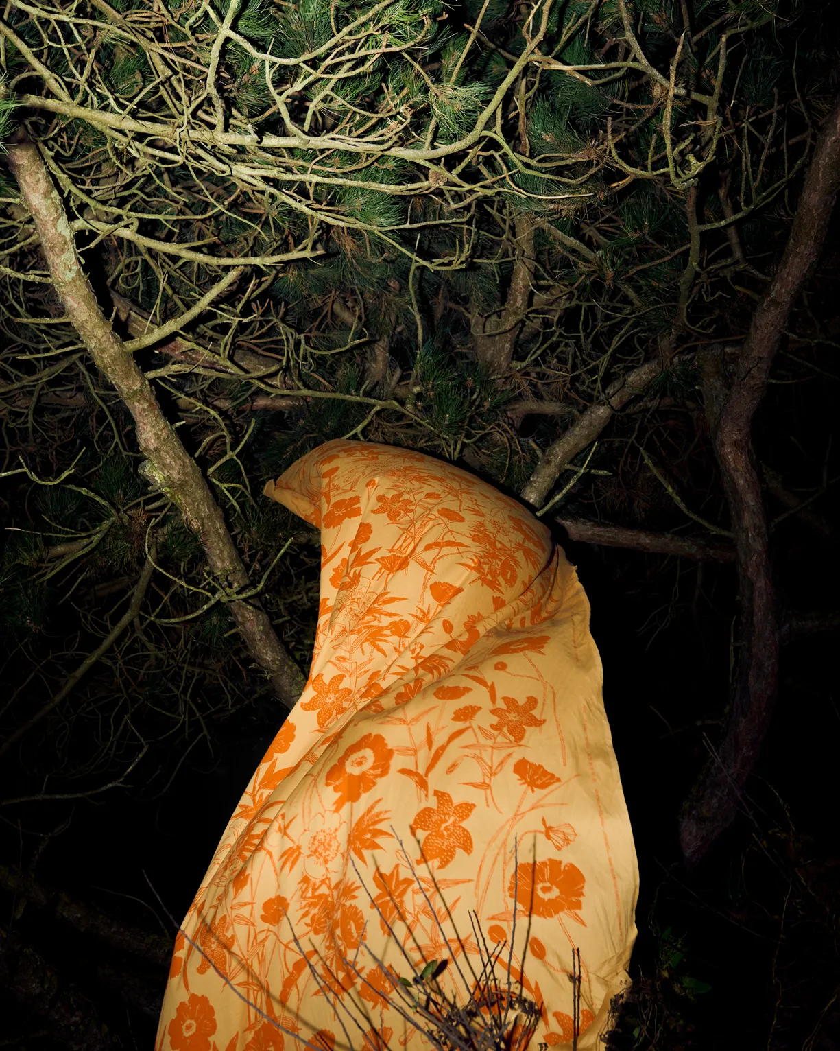 Perenna Baumwollstoff, Caramel-burnt orange Marimekko