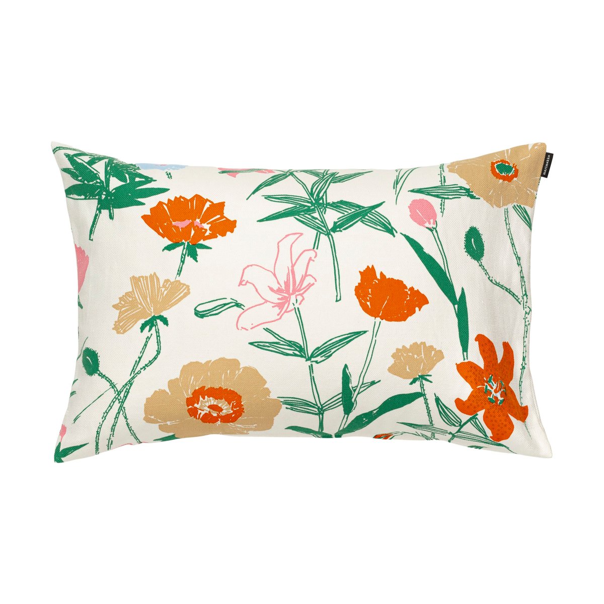 Marimekko Perenna Kissenbezug 40x60 cm White-green-orange-yellow