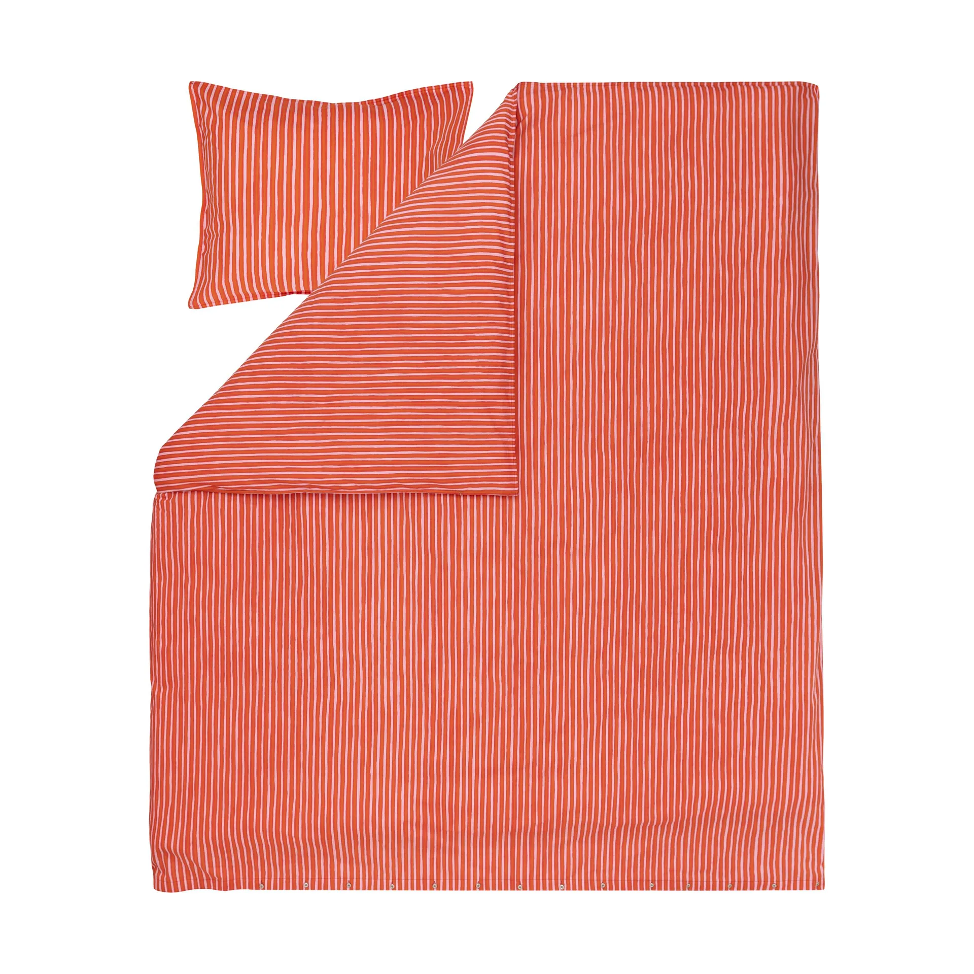 Piccolo Bettbezug 240x220 cm, Warm orange-pink Marimekko
