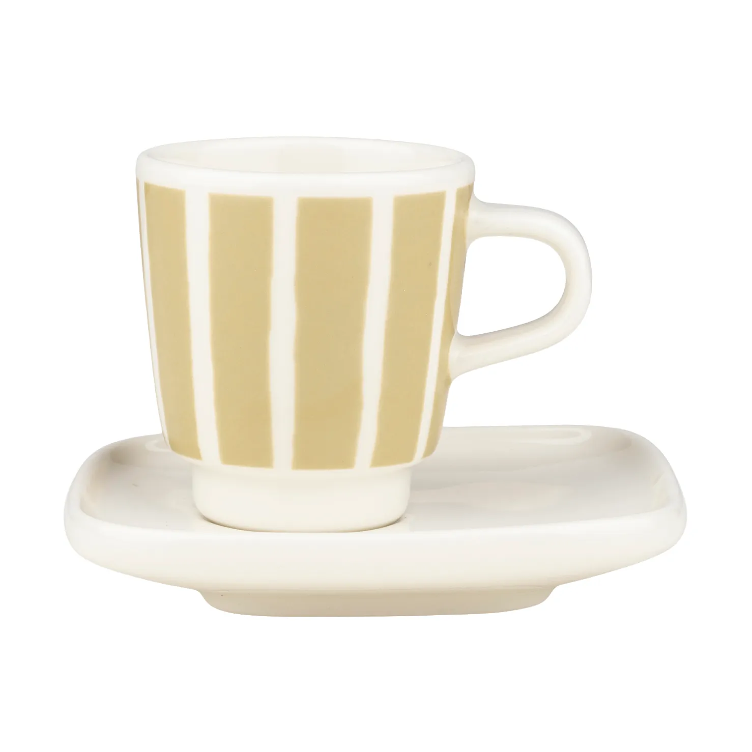 Piccolo Espresso-Tasse mit Untertasse, White-sand, 5 cl Marimekko