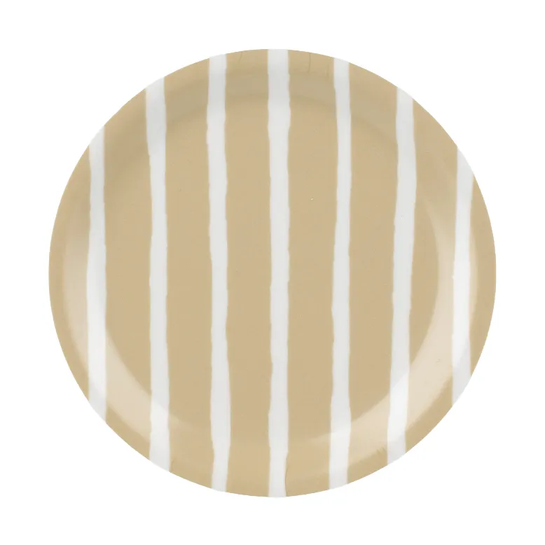 Piccolo Glasuntersetzer, White, sand Ø11 cm Marimekko