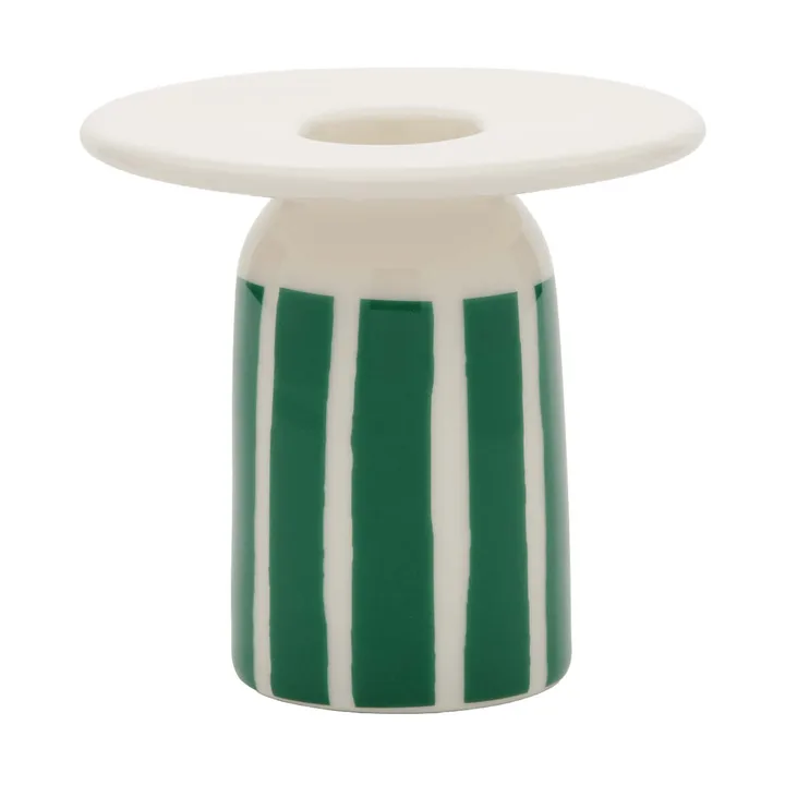 Piccolo Kerzenhalter - Weiß-Grün, 8 cm - Marimekko