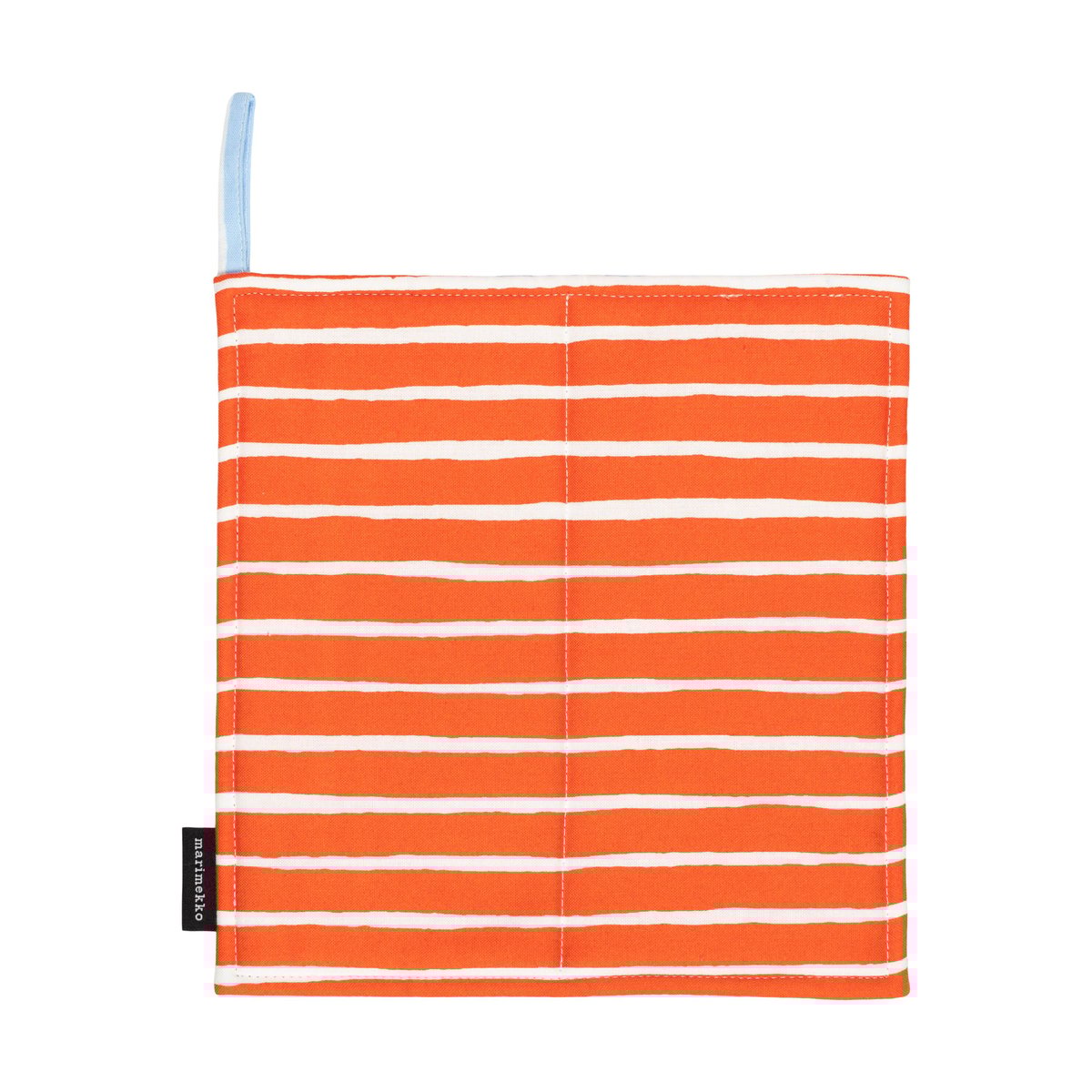 Marimekko Piccolo Topflappen 21,5x21,5 cm White-tomato red-light blue