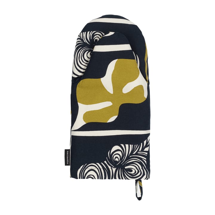 Pieni Rukinlapa Ofenhandschuh, Dunkelblau-grün-weiß Marimekko