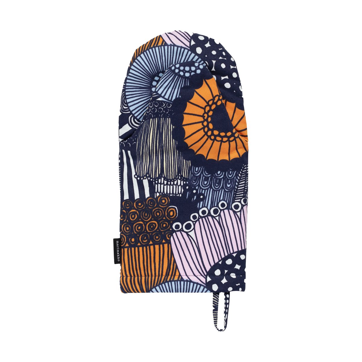 Marimekko Pieni Siirtolapuutarha Ofenhandschuh White-yellow-orange-light blue